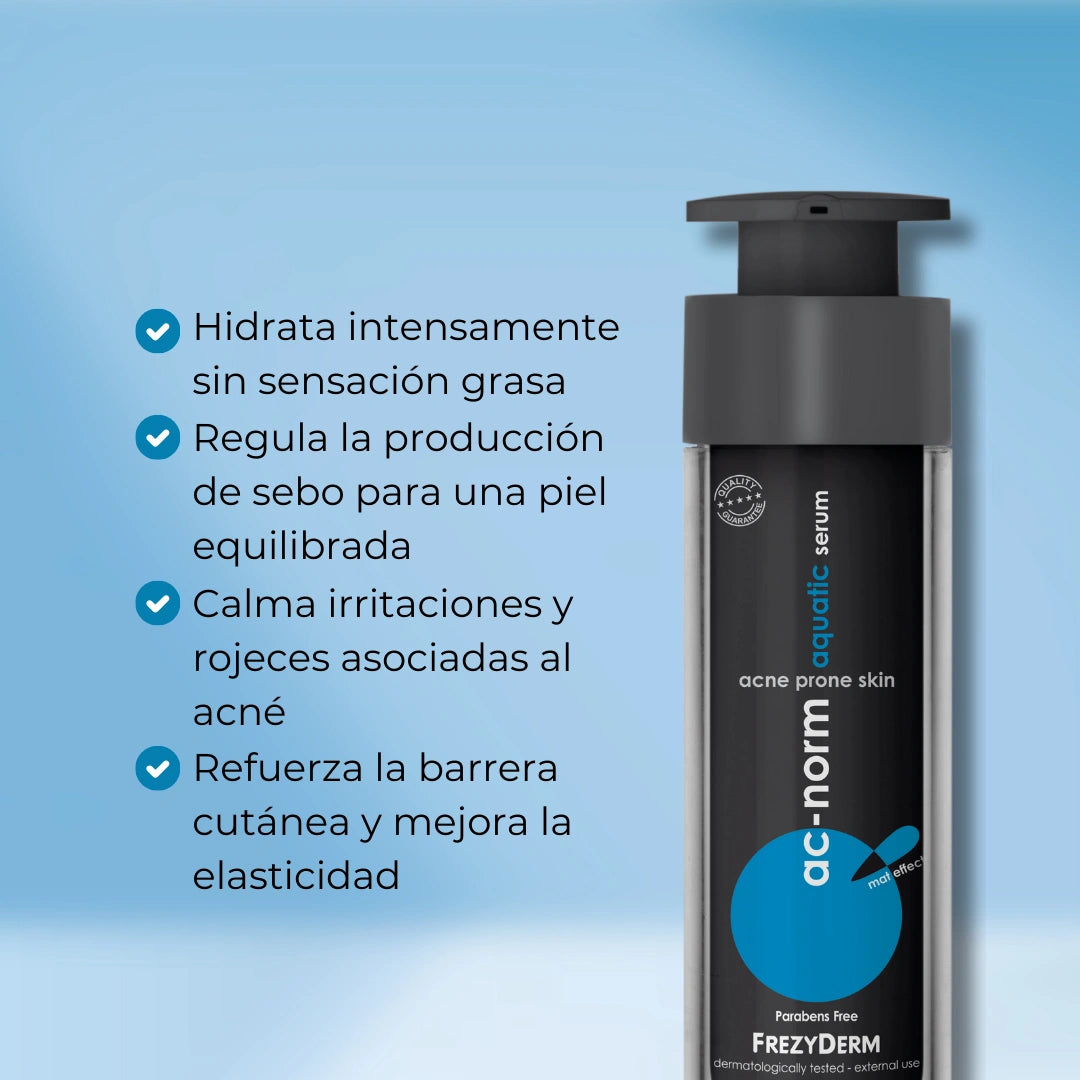 AQUATIC SERUM (Efecto matte, piel grasosa, piel sensible, piel seca)